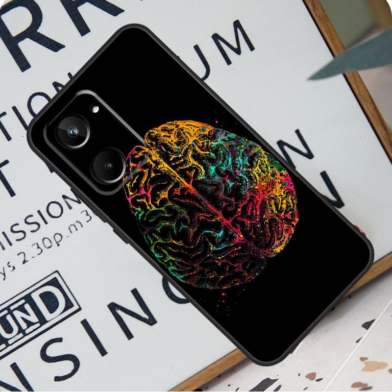 Human Heart Brain Lungs For Realme C31 C33 C35 C51 C53 C55 C67 GT5 GT Neo 6 9 10 11 12 Pro Plus C21Y C25s C30 Case