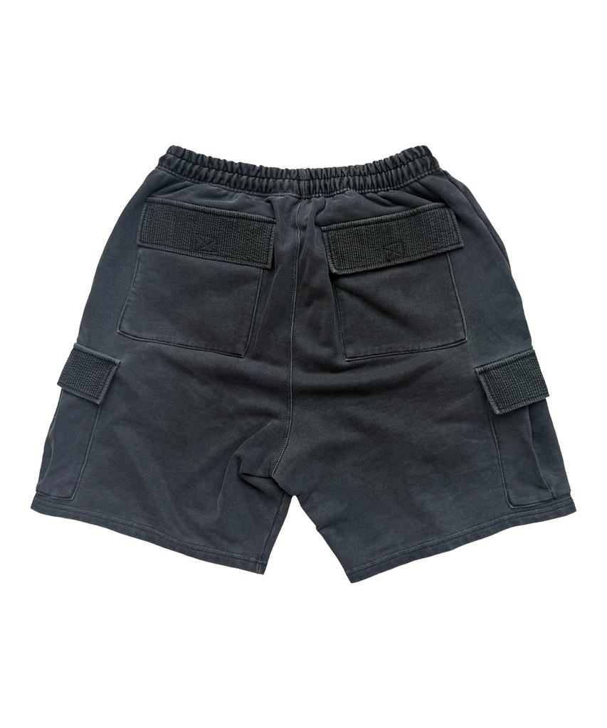 Galligbeulluseu Washed Cargo Sweat Shorts (Charcoal)