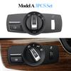 Car Front Head Light Switch Rotation Button Headlight Lamp Control Konb Cover For BMW 5 5GT 6 7 X3 X4 Series F10 F07 F06 F01 F25