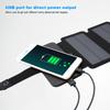 Outdoor Faltbares USB-Solarpanel Mobile Bank Smartphone Netzteil Ladegerät SchwarzSchwarz