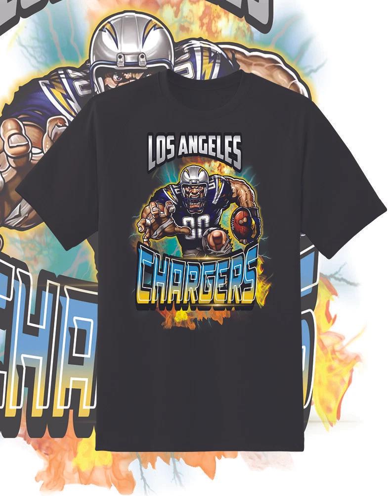 Los Angeles Chargers Attack Shirt Sizes!! Youth-6XL M