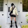 New  Japanese Preppy Pullover JK Sweater Loose Casual Long Sleeves Student Long-sleeved Knit V-neck Pullover School Uniform