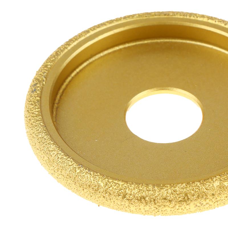 75Mm Stone Edging Wheel Grinding Wheel Roman Slotted Granite Marble Brazed Angle Edge Marble Grinding Edge Profile Grinding Disc