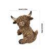 Highlands Cow Figurines Plant Pot Hangers,Hanging Cow Statue Plant Pot Huggers Planter Pot Gift for Garden Ornament
