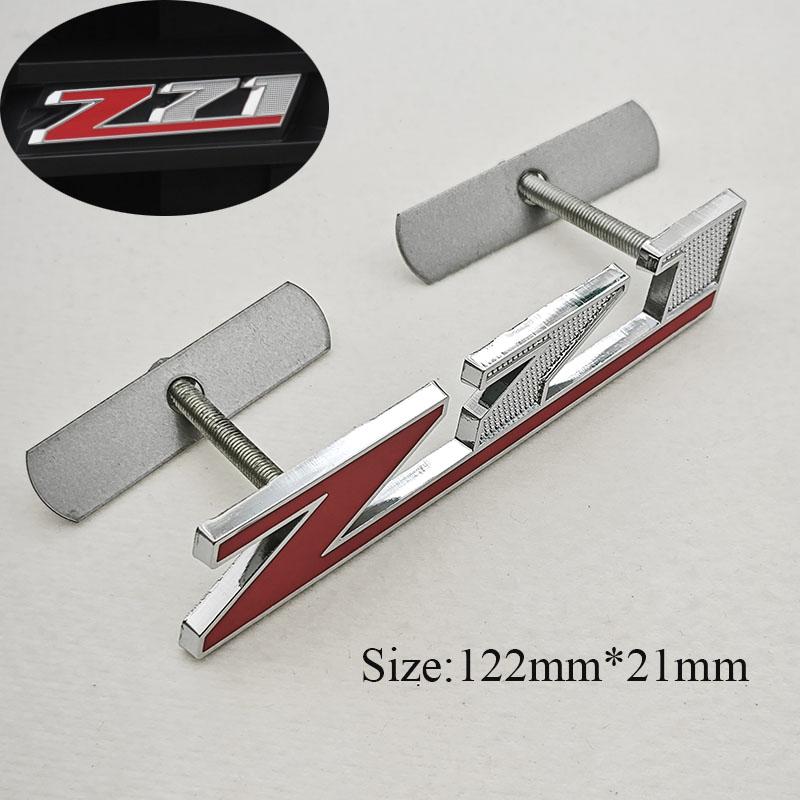 3D Metall Bil Styling Logo Z71 Z71 OFF ROAD Bakluckemärke Frontgrill Emblemdekal För Chevrolet Silverado Colorado Cheyenne