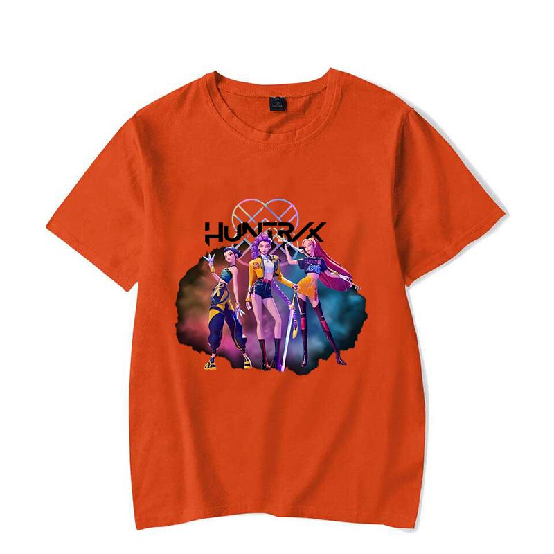 New Funny KPop Demon Hunters T Shirt Unisex Short Sleeve O Neck Summer Casual Mira Rumi Zoey Printing T-shirt Top Tee