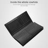 High-end luxury cow leather woven wallet generation men's large-capacity multi-card RFID two-fold wallet