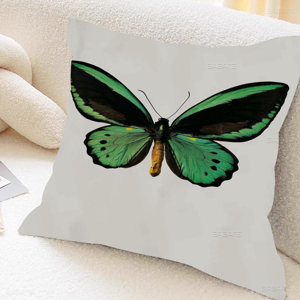 Butterfly Art Office Cushion Pillowcase Car Cushion Cover45X45CM Lumbar Pillowcase Sofa Pillowcover