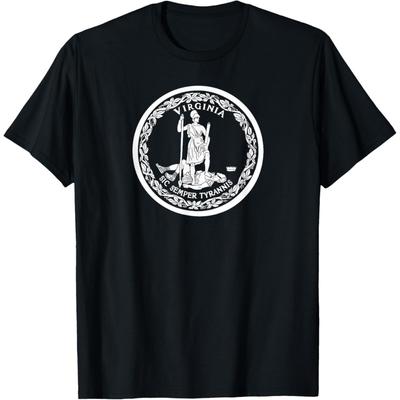 STAATSFLAGGE VON VIRGINIA SIEGEL (WEISS) ROANOKE RICHMOND NORFOLK T-Shirt
