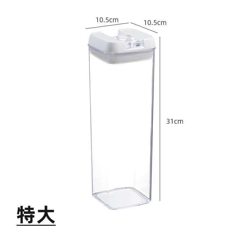 Food Storage Jar with Lid Kitchen Container Kitchen Organizer Stackable Dustproof Moisture Resistant Kitchen Accessorie