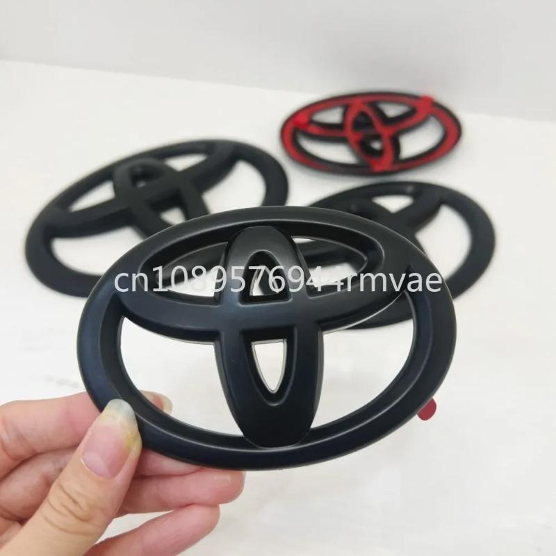 Matně černý ABS PŘEKRYT přední logo auta Pro Toyota Corolla Vios CHR RAV4 HRV Camry Alphard Yaris Reiz Highlander PRIUS LEVIN