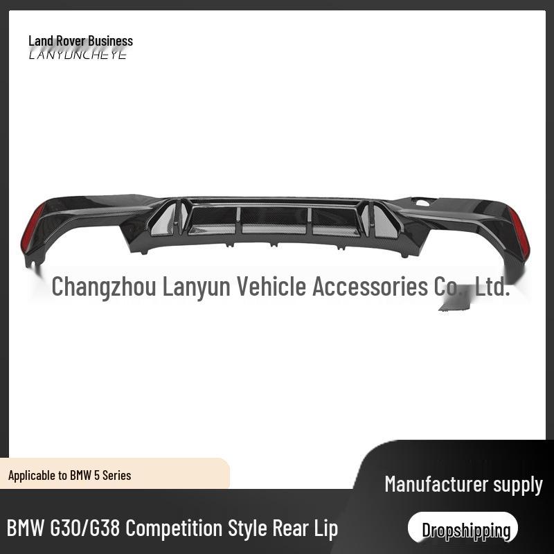 Gloss Black Rear Spoiler Kit for BMW 5 Series G30/G38 M5 Style Competition