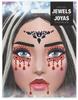 Bloody Vampire Face Crystal Stickers