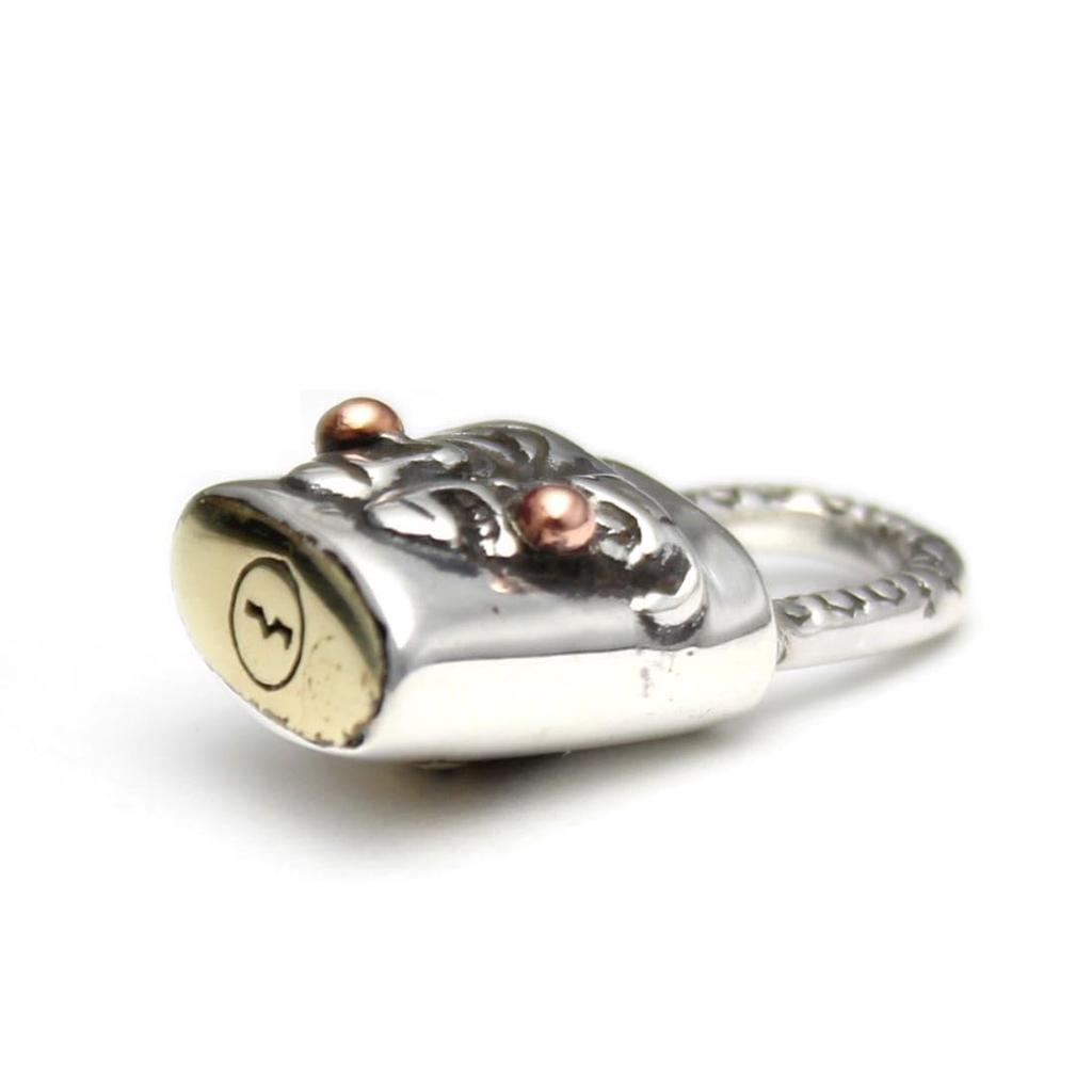 [goodvibrations] Pendant Two-Face Joker Clown Eye of Providence Padlock Sterling Silver 925