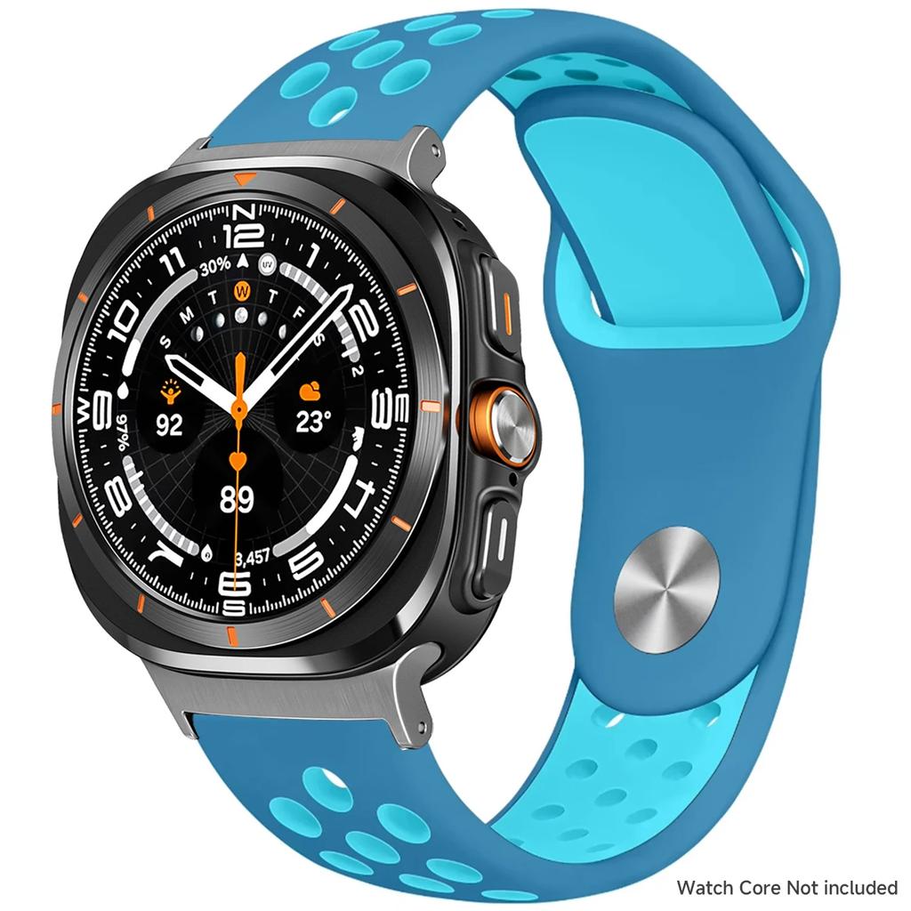 Silicone Strap For Samsung Galaxy Watch 8 40mm 44mm 8 Classic 46mm Sports Breathable Bracelet For Galaxy Ultra 2025 47MM Band