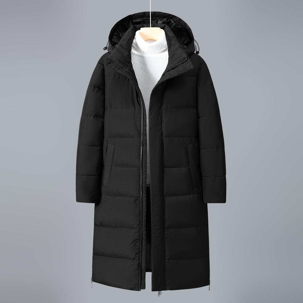 2025 New Cold Clothing Men's Long Winter Youth Men's Women's Hooded Warm Jacket