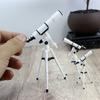 1Pc Educational Science Toy Astronomy Telescope Model Pretend Decorations 1:12/1:20/1:25 Scale Dollhouse Miniature Accessories