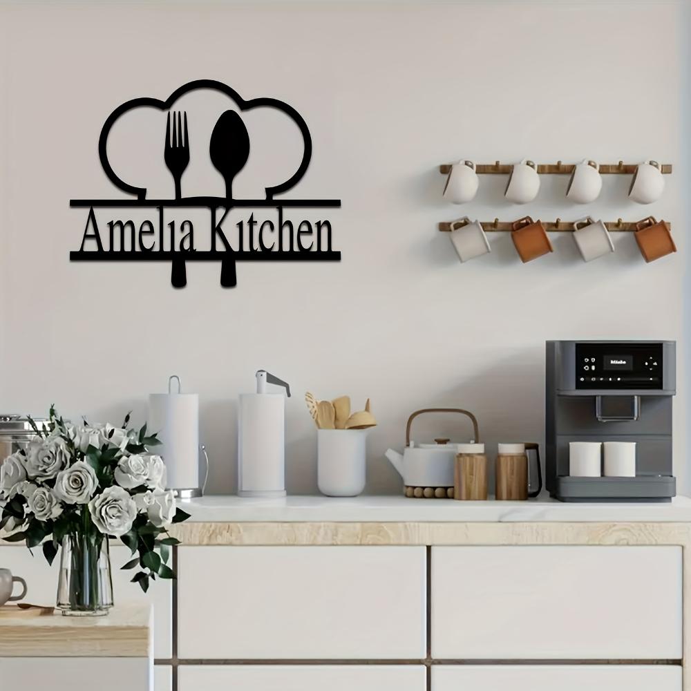Chef Hat Metal Wall Art Kitchen Decor for Cooks Restaurant Sign