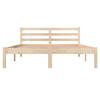VidaXL Bed Frames Solid Pine Wood 135x190 Cm Double