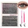 Eyelash Book: Large Capacity False Eyelashes Pack with 640 Clusters in 30D/40D/50D Styles