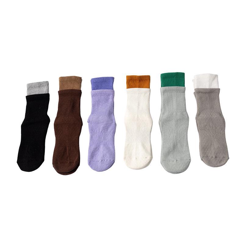 Non-Slip Women's Pilates, Yoga, and Dance Mid-Calf Socks with Custom Logo