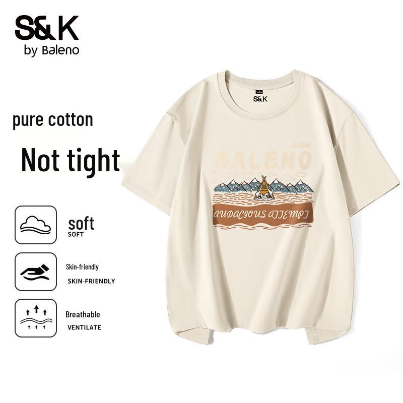 Baleno S&K Series Men s Outdoor Casual Pure Cotton T-Shirt L