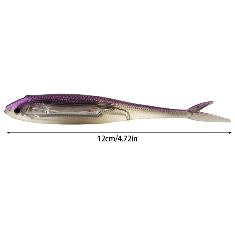 Forked Tail Fishing Lure 12cm 9g Soft Lure Fishing Tackle Accessories Artificial Swimbait Saltwater Swim Baits