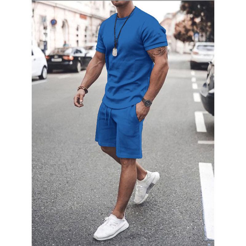 2024 Men's Trendy Summer Short Sleeve & Shorts Set - Casual Sportswear