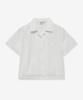 YALE Lightweight Half-Sleeve Crop Shirt_White