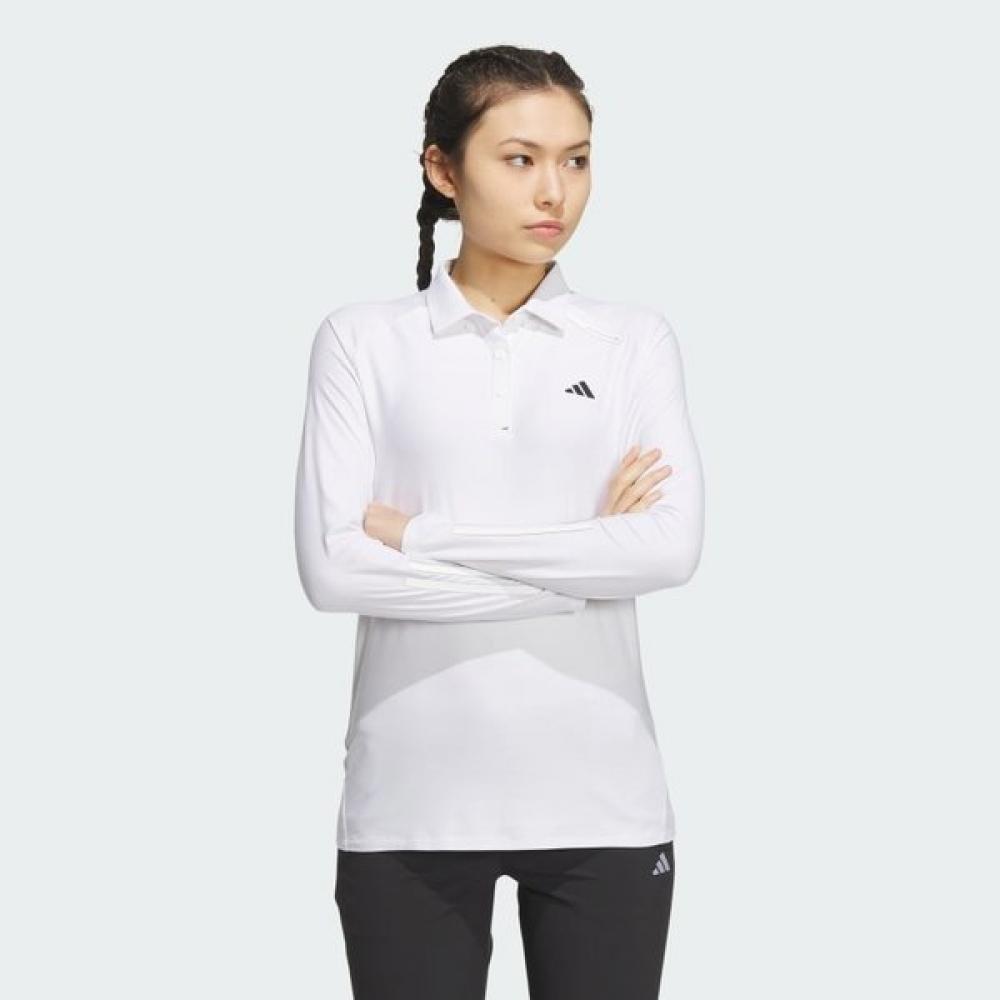 Adidas Golf 2023 Fw Women Golf Stretch Long Sleeve Polo Shirt Hz6107