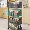 Multi-Layer Display Rack for Snacks, Baby Items, and Stationery in Convenience Stores and Pharmacies