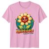 Welcome To The Shtshow Flower Cartoon Funny Graphic Novelty TShirt
