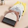 2PCS Mini Broom and Dustpan Set Debris Clean Brush Suitable for Desktop Keyboard Household Kitchen Little Bear Broom