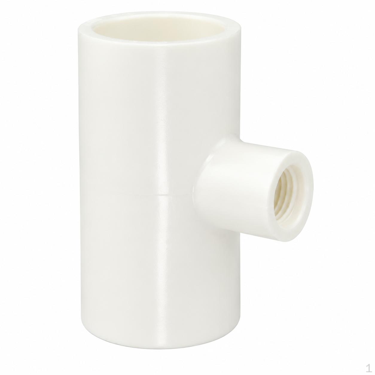 PVC Tee Fitting 1/2 inch, Chicken Waterer Connector, 3 Way Coupling for Garden Irrigation, White