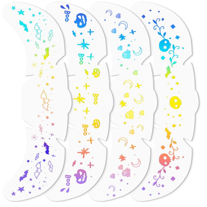Halloween Face Sticker Simulated Freckle Tattoo Sticker Waterproof Cartoon Children'S Cute Makeup Sticker