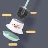 Cartoon Cartoon Chick Toilet Brush Comfortable Cleaning Brush Set  Bathroom Accessories