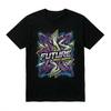 Future Street Graffiti Graphic Tee - Urban Streetwear Aesthetic Black T-Shirt