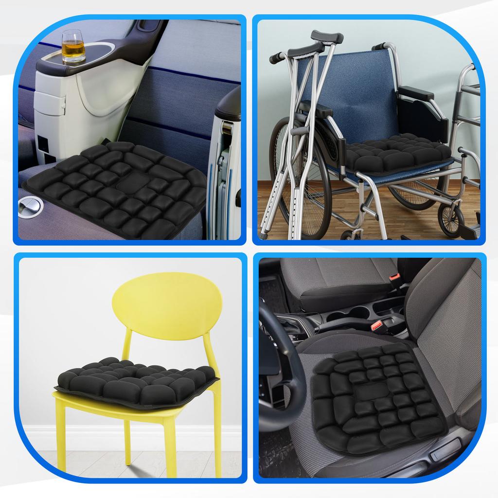 3D Inflatable Seat Cushion Leak Proof Adjustable Office Chair Car Seat Cushion Soft Comfortable Anti Slip Wheelchair Air Cushion