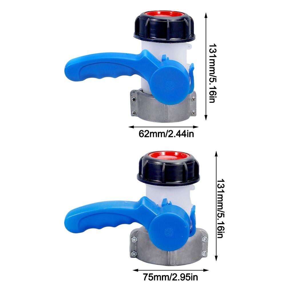 DN40/DN50 IBC Tank Tap Pipe Connector 75mm Liters 62mm To IBC Containers Rainwater Tanks Valve