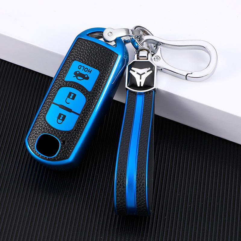 Mazda Angkesaila Leather Key Cover for CX4, Atenza, CX5, Mazda 3