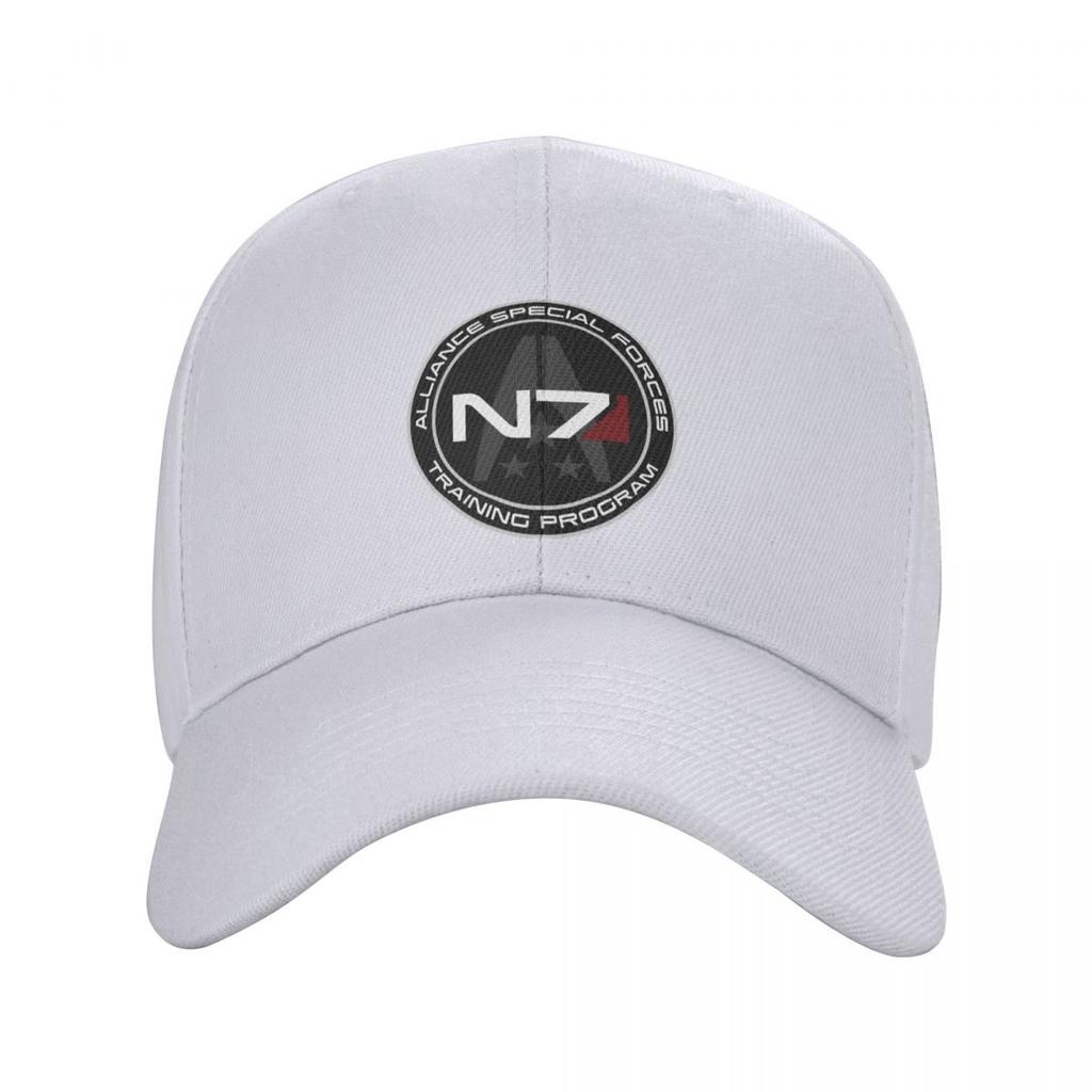 Fashion Unisex Alliance Mass Effect N7 Baseball Cap Adult Video Game Adjustable Dad Hat Unisex Women Hip Hop Snapback Caps