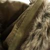 Diesel Faux Leather Coat XS Khaki Women Used