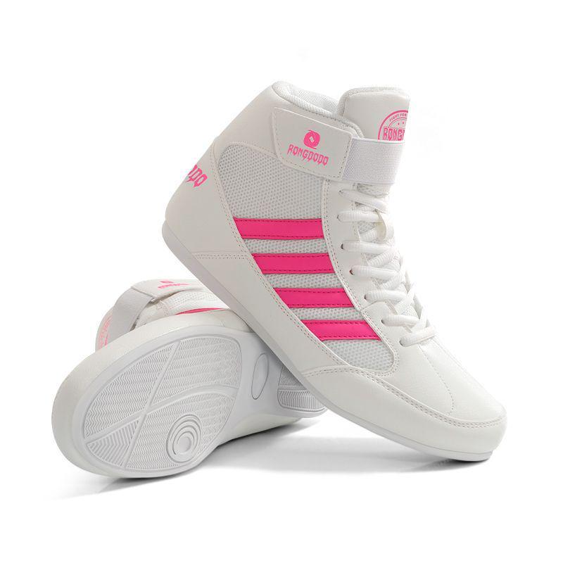 High-Top Martial Arts Combat Shoes for Men, Women, and Children - Ideal for Boxing, Sanda, Wrestling, and Training