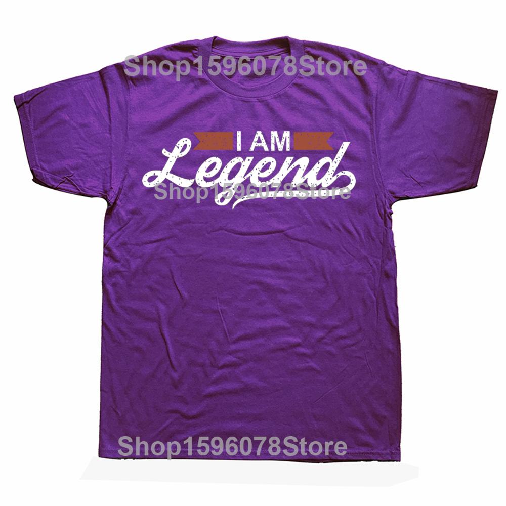 

Funny I am Legend Classic Graphic T-shirts Men Women s Fashion Casual Tshirt 100% Cotton Loose Oversized T Shirt XL