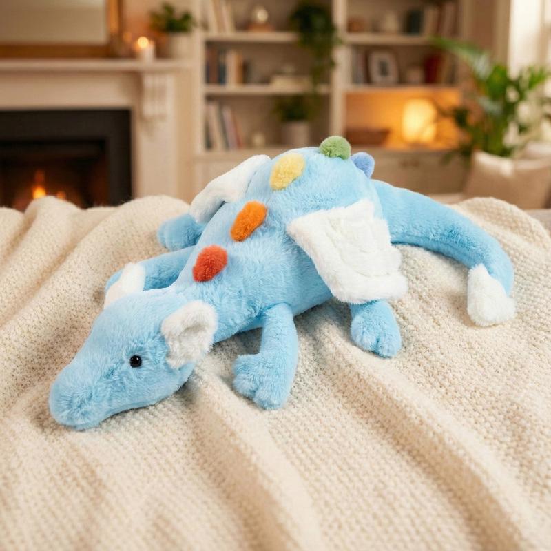 Adorable Sky Dragon Plush Pillow - Flying Dragon Doll for Girls, Birthday Gift Dinosaur 60cm