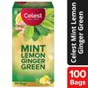 Celest Green Tea Mint Lemon Ginger 100 Bags Natural Flavour Wellness Detox Tea Pack of 1