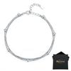 Women's Silver Celebrity Bracelet Double Balls
