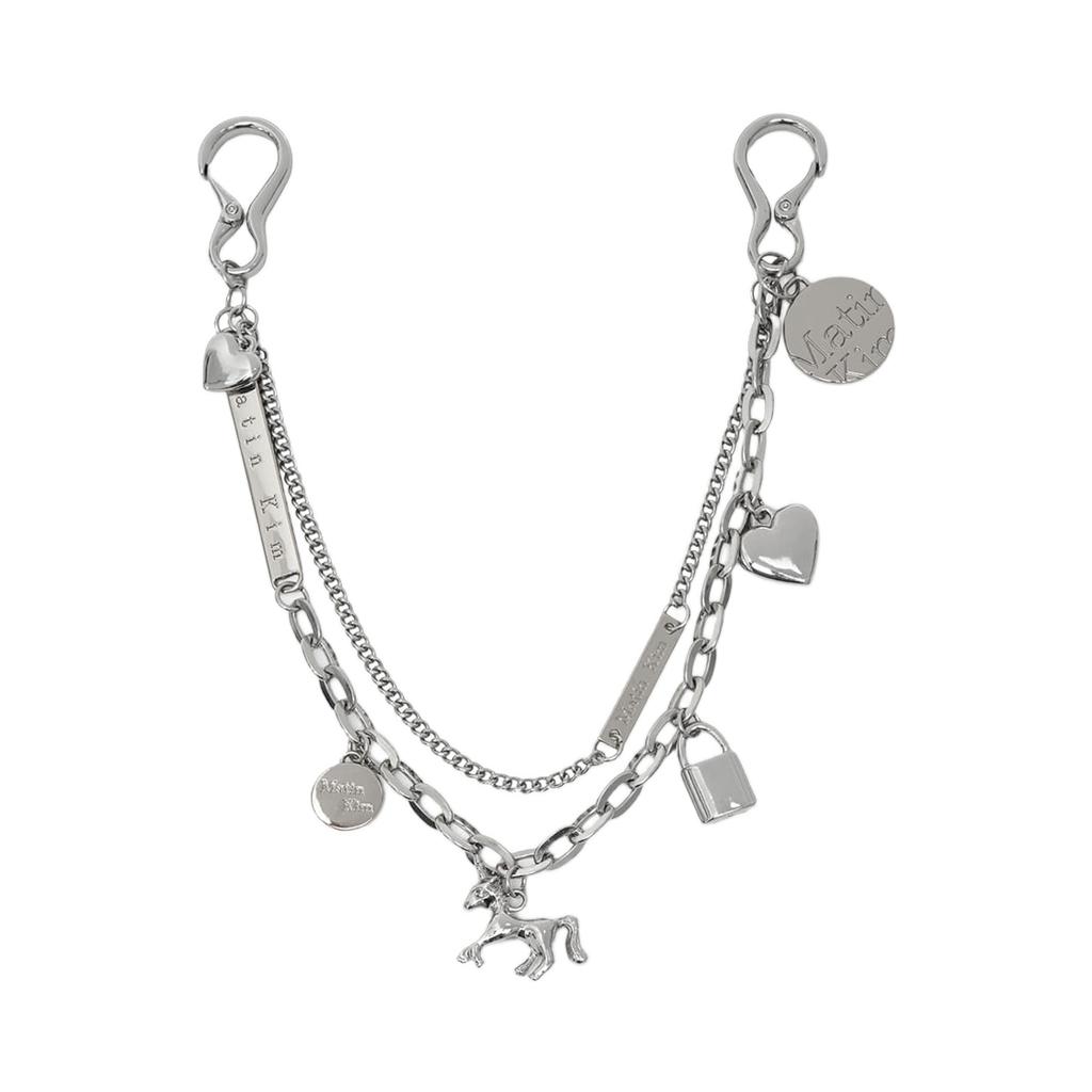 Matin Kim Matin Double Metal Chain Strap In Silver