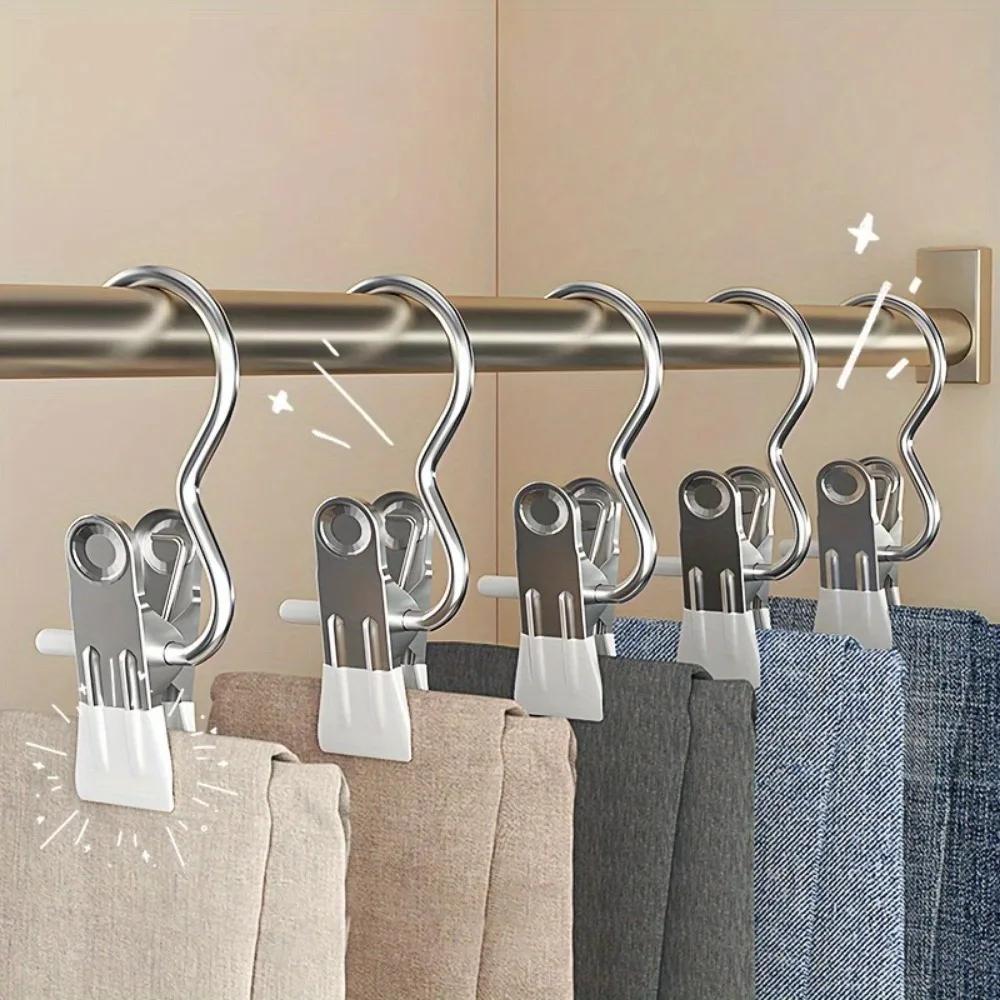 20PCS Boot Hanger Clips,Laundry Hanging Hooks Clothes Pins for Closet Organizer, Space-Saving Clothes Clips for Home Use