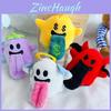 Halloween Large Tongue Cute Angel Ghost Plush Bag Charm Keychain For Party Decor